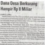Dana Desa berkurang