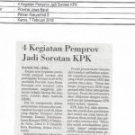 Empat Kegiatan Pemprov