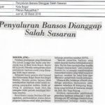 Penyaluran Bansos