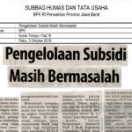 Pengelolaan Subsidi